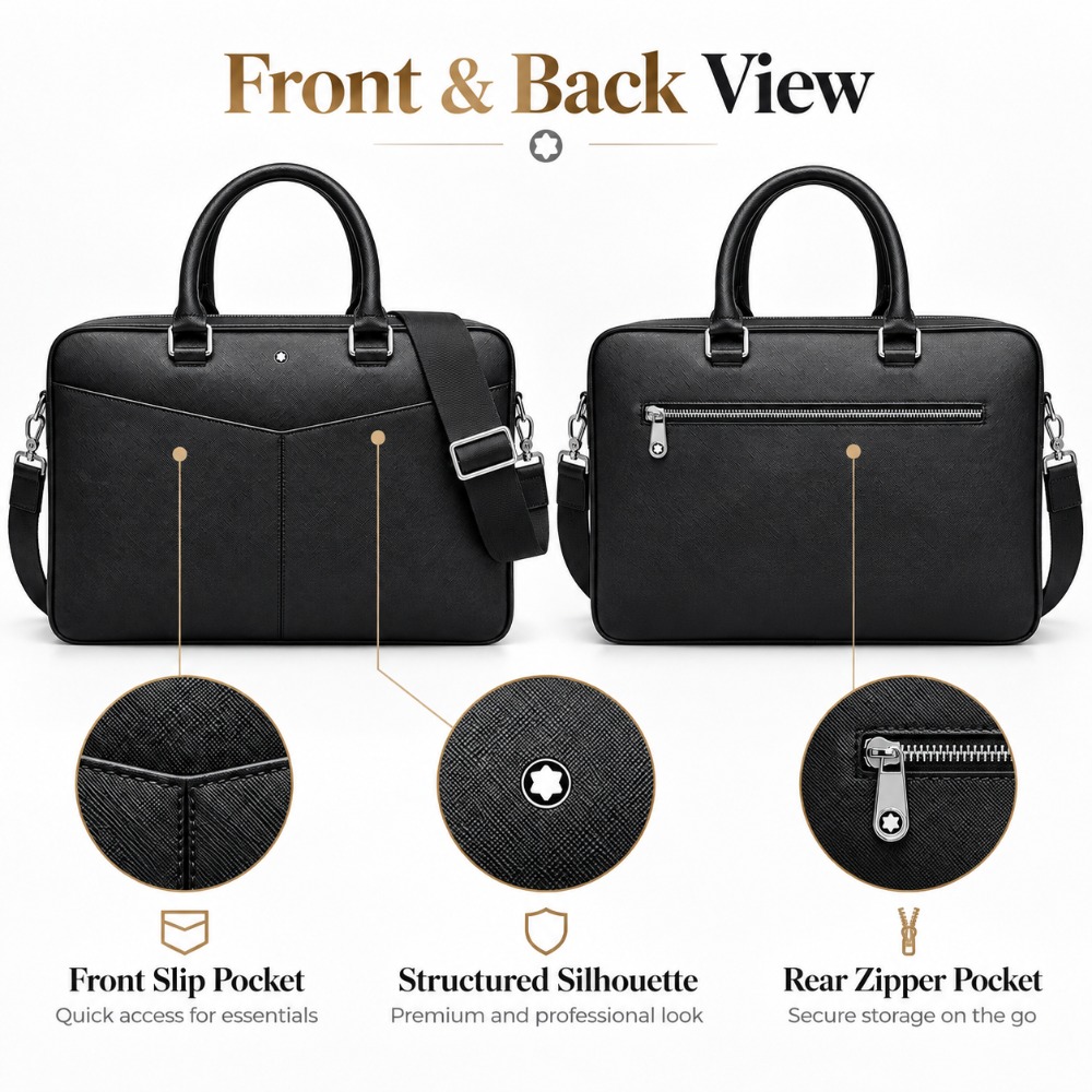 高級感あふれるメンズビジネスブリーフケース。高品質なレザーを - Luxury Bags Tote のレビューと価格
