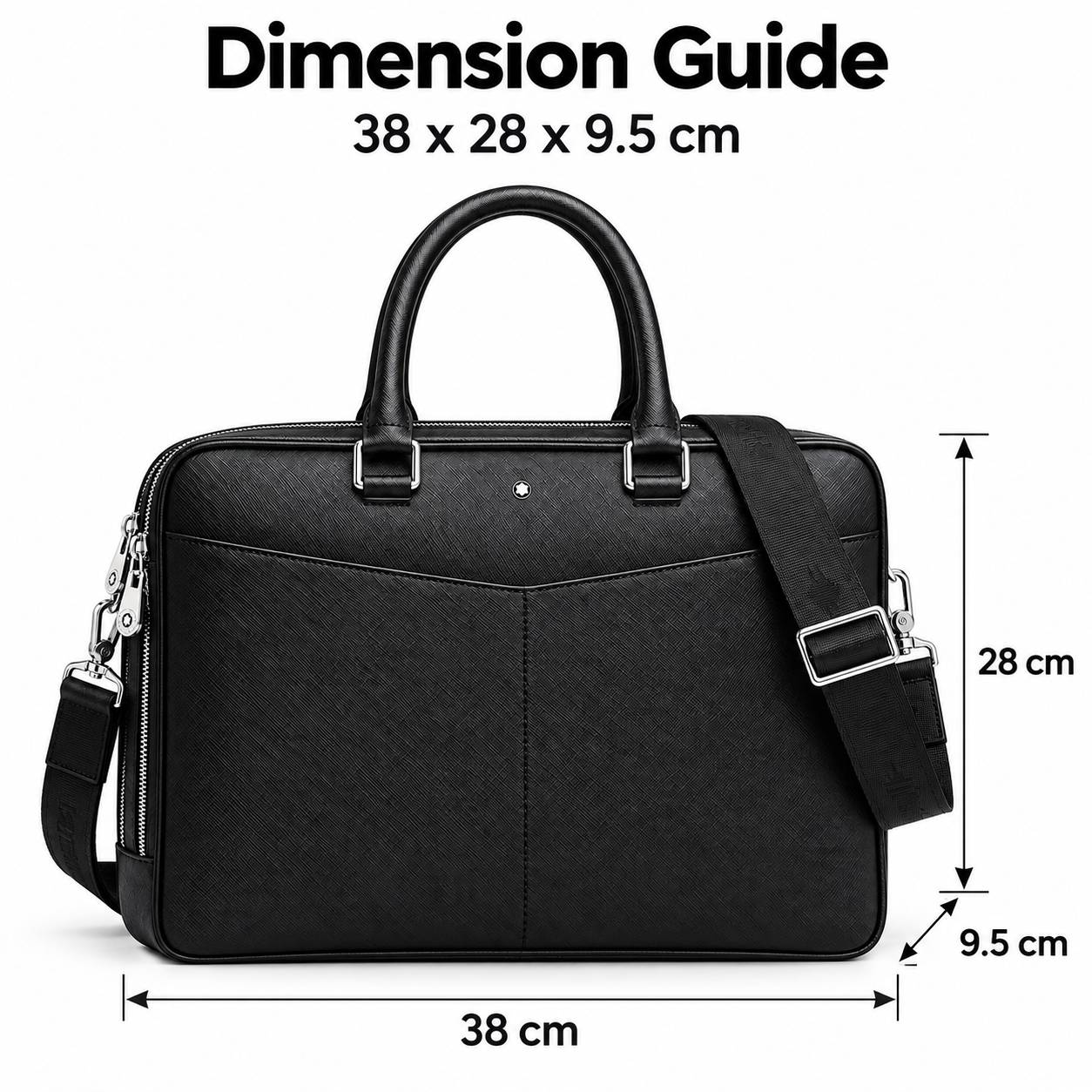クラシックなデザインのメンズビジネスブリーフケース。オフィス - Luxury Bags Tote のレビューと価格