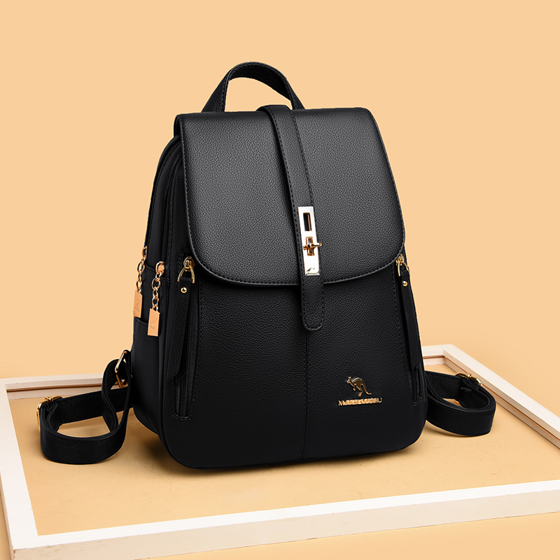 女の子のための高級レザーバックパック,カジュアルなデイパック - Luxury Bags Leather のレビューと価格